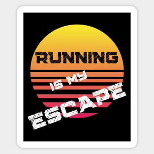 Running Is My Escape Sticker